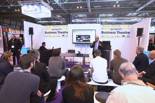 Visitors at a Sign & Digital Business Theatre 