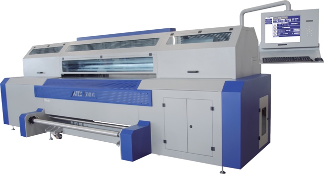 The MTEX 500C, for printing onto stretch and non-stretch fabrics using reactive dyes 