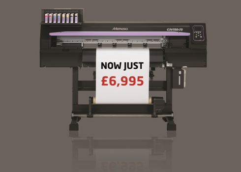 The Mimaki CJV150-75 is offered at just £6,995+VAT for a limited period 