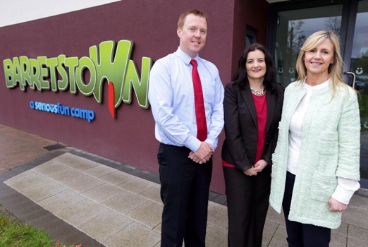 (L-R) Tim O'Dea, director of development, Barretstown; Karen O'Connor, general manager service delivery, Datapac; and Dee Ahearn, CEO, Barretstown 