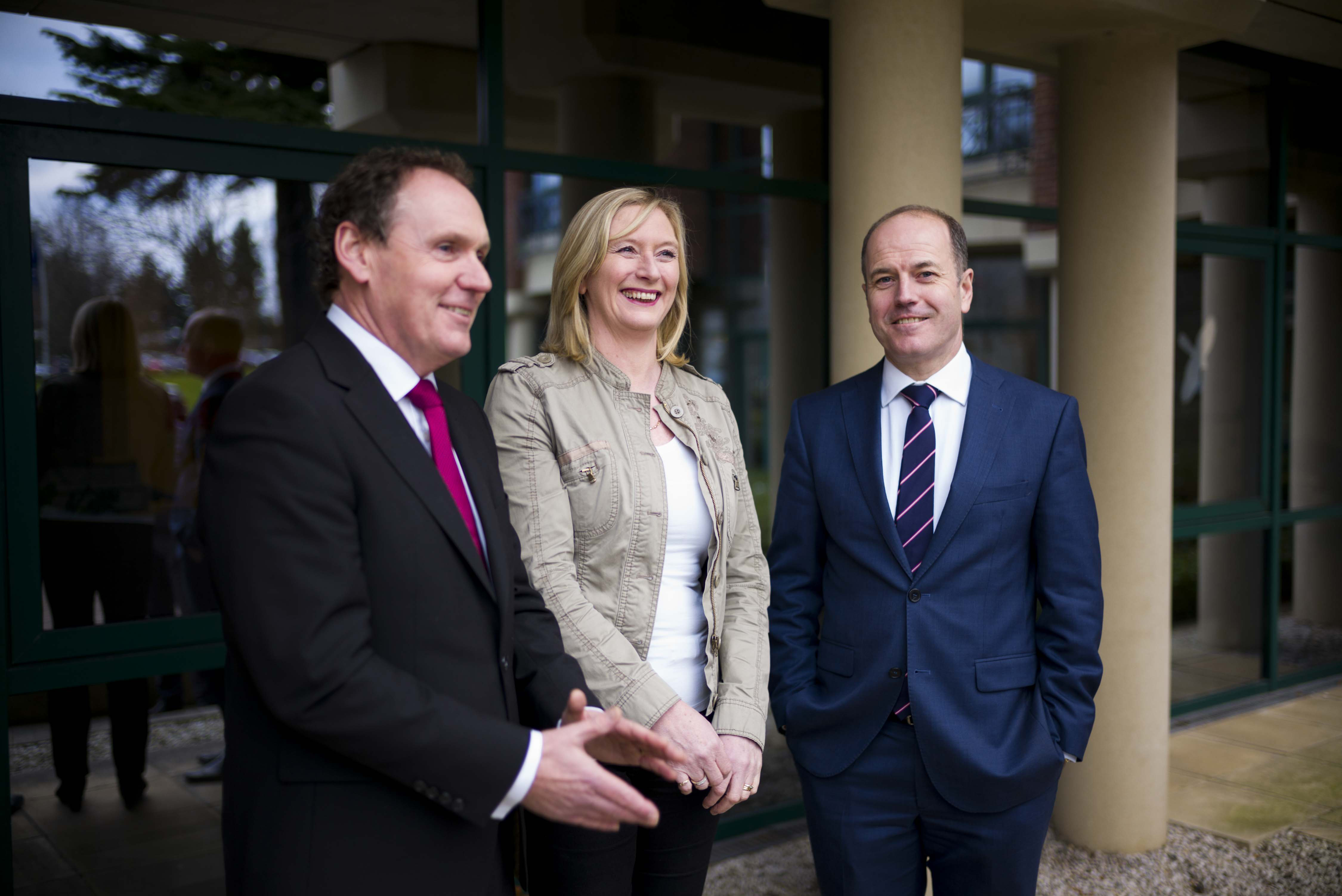 Pictured at the announcement are L-R; Ray Byrne, channel director, Ricoh Ireland, Linda Byrne, ICT Assistant and Technical Support, Eurofound and Greg Clarke, managing director, Digicom.