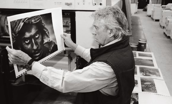 This showcases Don’s photography in a larger format than ever previously published. This portrait of a steel worker in India is printed across a double page in volume 3, Landscapes, Travel & Still Lifes