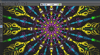 Corel Painter lite Kaleidoscope and Mirror Painting